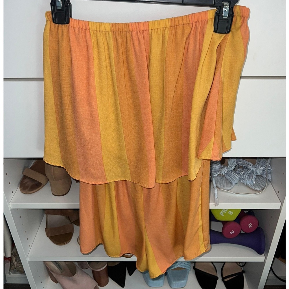 Show me your mumu strapless romper